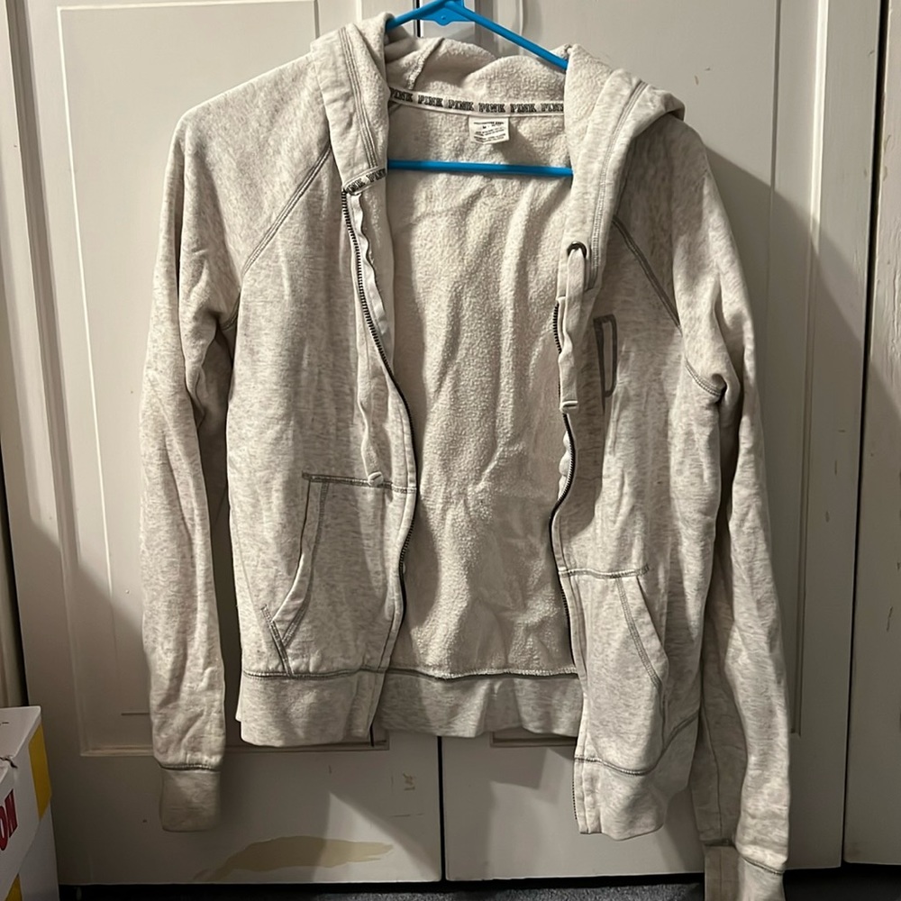 PINK zip up sweatshirt